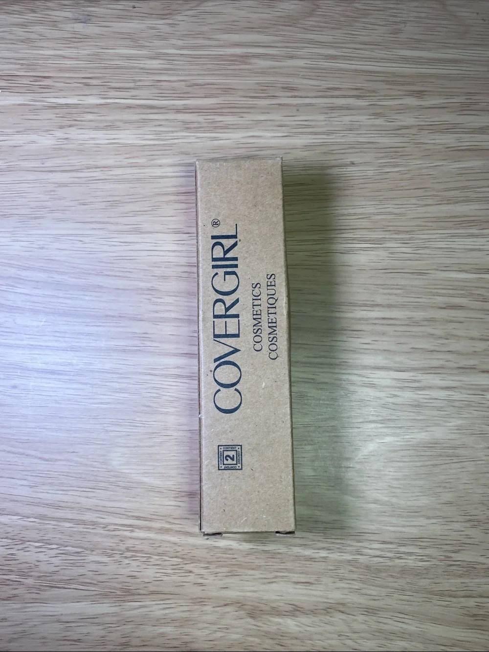 COVERGIRL Beige Cardboard Cosmetic Box 2 Packs